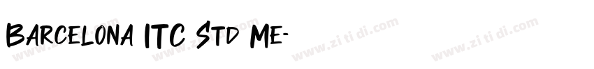 Barcelona ITC Std Me字体转换